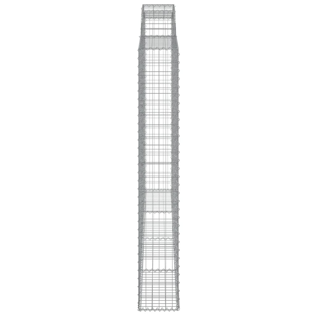 Arched Gabion Baskets 2 pcs 300x30x200/220 cm Galvanised Iron