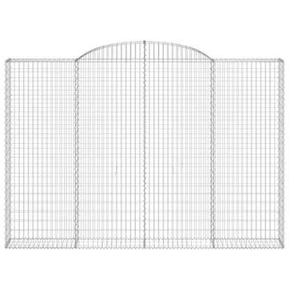 Arched Gabion Baskets 3 pcs 300x30x200/220 cm Galvanised Iron