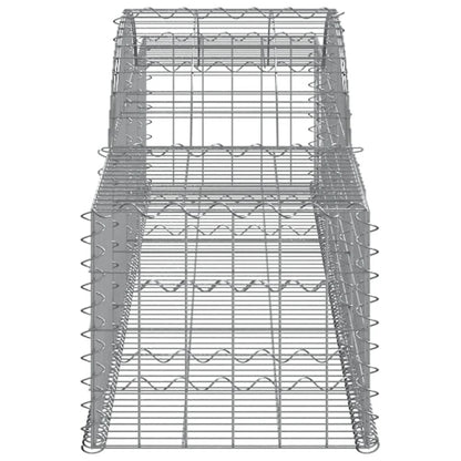 Arched Gabion Baskets 5 pcs 300x50x40/60 cm Galvanised Iron