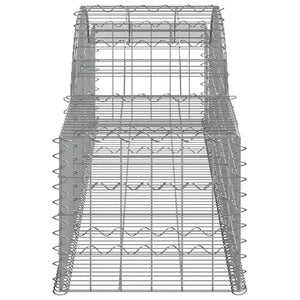 Arched Gabion Baskets 7 pcs 300x50x40/60 cm Galvanised Iron