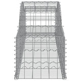 Arched Gabion Baskets 7 pcs 300x50x40/60 cm Galvanised Iron