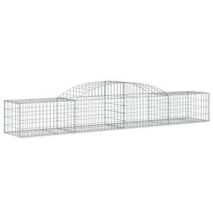 Arched Gabion Baskets 12 pcs 300x50x40/60 cm Galvanised Iron