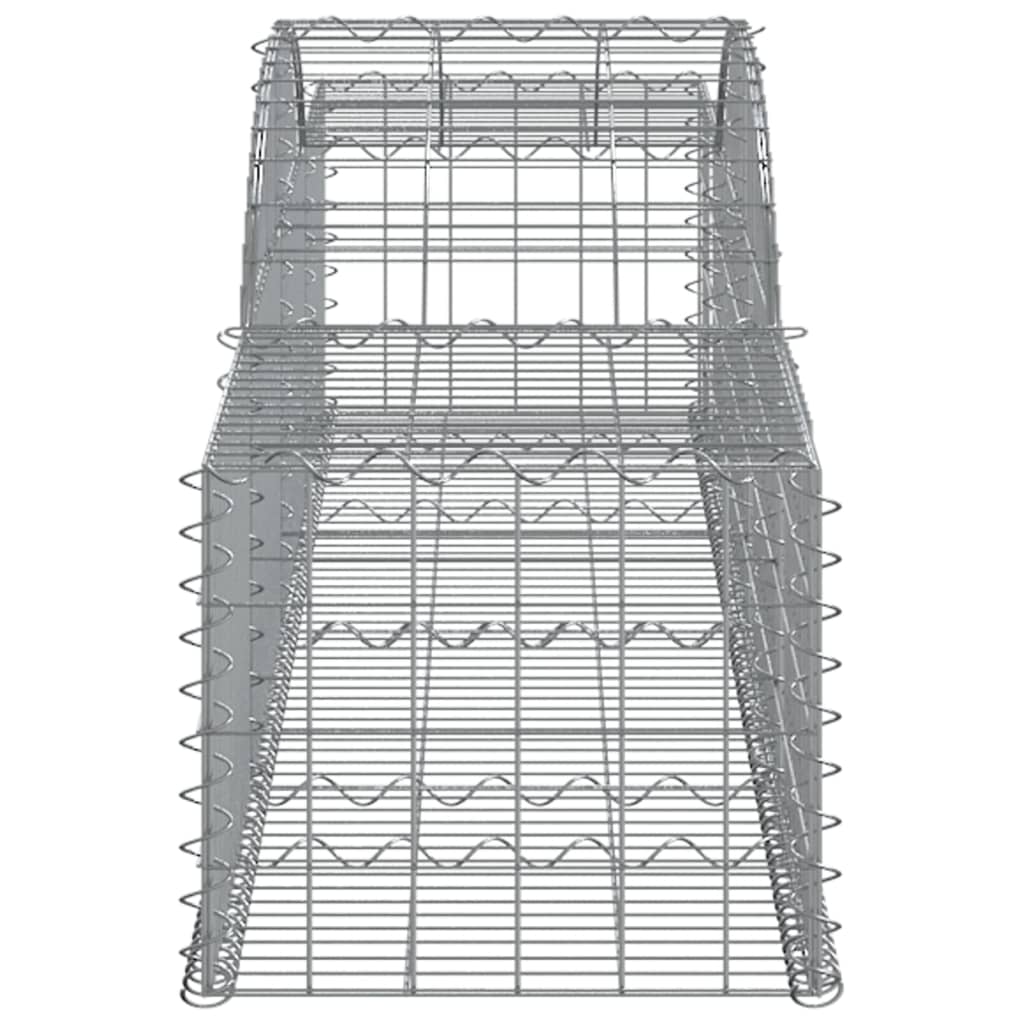 Arched Gabion Baskets 12 pcs 300x50x40/60 cm Galvanised Iron