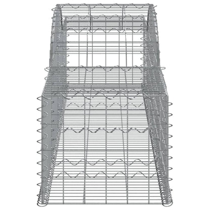 Arched Gabion Baskets 12 pcs 300x50x40/60 cm Galvanised Iron