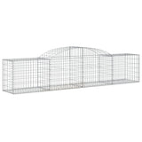 Arched Gabion Baskets 6 pcs 300x50x60/80 cm Galvanised Iron