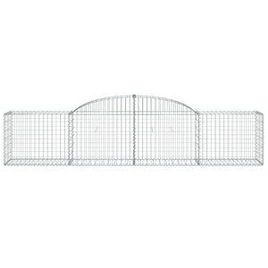 Arched Gabion Baskets 6 pcs 300x50x60/80 cm Galvanised Iron