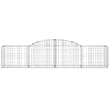 Arched Gabion Baskets 6 pcs 300x50x60/80 cm Galvanised Iron