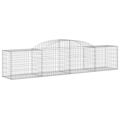 Arched Gabion Baskets 11 pcs 300x50x60/80 cm Galvanised Iron