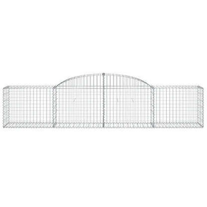 Arched Gabion Baskets 20 pcs 300x50x60/80 cm Galvanised Iron