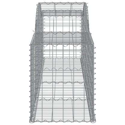 Arched Gabion Baskets 20 pcs 300x50x60/80 cm Galvanised Iron