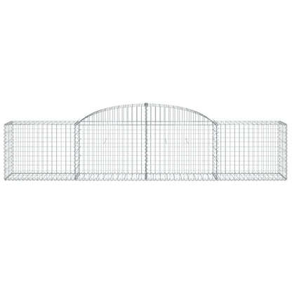 Arched Gabion Baskets 25 pcs 300x50x60/80 cm Galvanised Iron