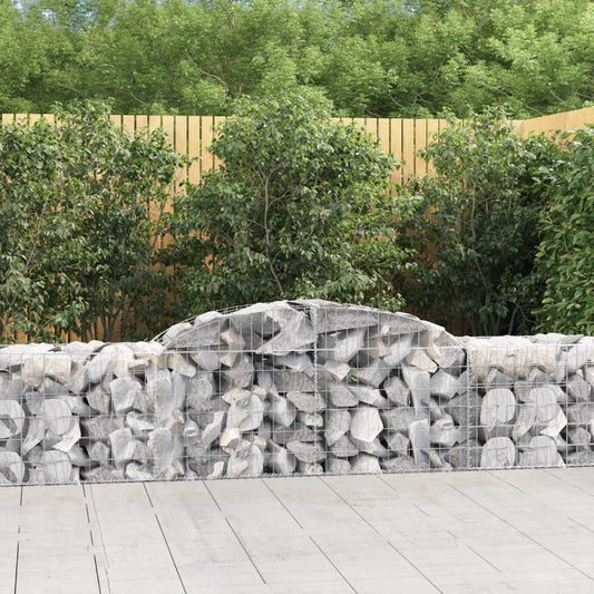 Arched Gabion Baskets 30 pcs 300x50x60/80 cm Galvanised Iron
