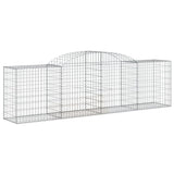 Arched Gabion Baskets 6 pcs 300x50x80/100 cm Galvanised Iron