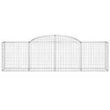 Arched Gabion Baskets 6 pcs 300x50x80/100 cm Galvanised Iron