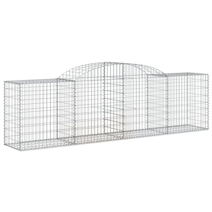 Arched Gabion Baskets 12 pcs 300x50x80/100 cm Galvanised Iron