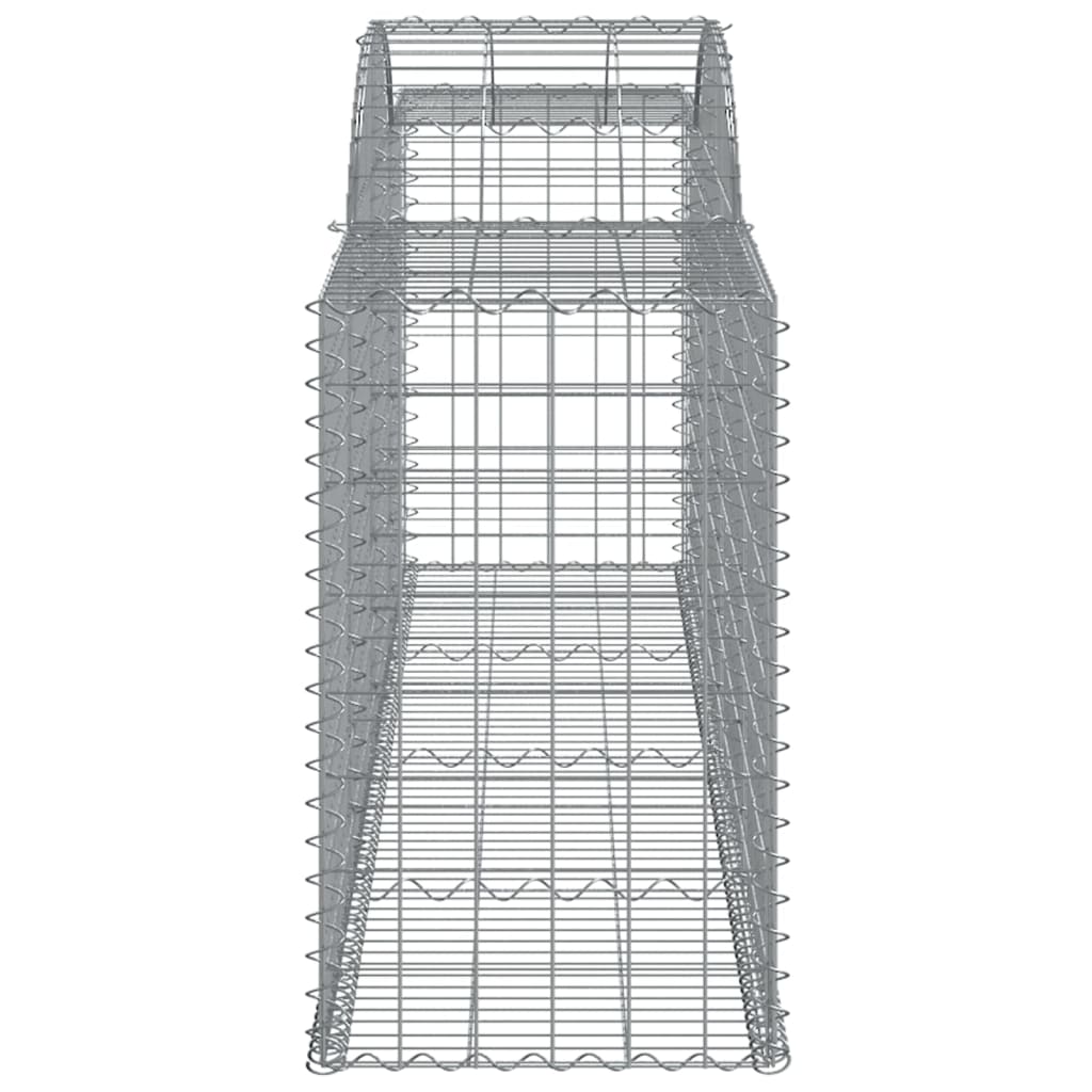 Arched Gabion Baskets 12 pcs 300x50x80/100 cm Galvanised Iron