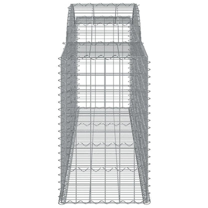 Arched Gabion Baskets 12 pcs 300x50x80/100 cm Galvanised Iron