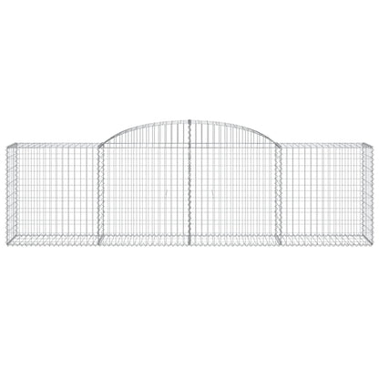 Arched Gabion Baskets 20 pcs 300x50x80/100 cm Galvanised Iron