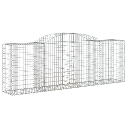 Arched Gabion Baskets 3 pcs 300x50x100/120 cm Galvanised Iron