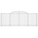 Arched Gabion Baskets 7 pcs 300x50x100/120 cm Galvanised Iron