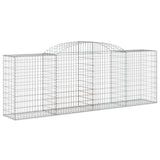 Arched Gabion Baskets 8 pcs 300x50x100/120 cm Galvanised Iron