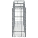 Arched Gabion Baskets 8 pcs 300x50x100/120 cm Galvanised Iron