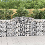 Arched Gabion Baskets 8 pcs 300x50x100/120 cm Galvanised Iron