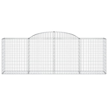 Arched Gabion Baskets 11 pcs 300x50x100/120 cm Galvanised Iron