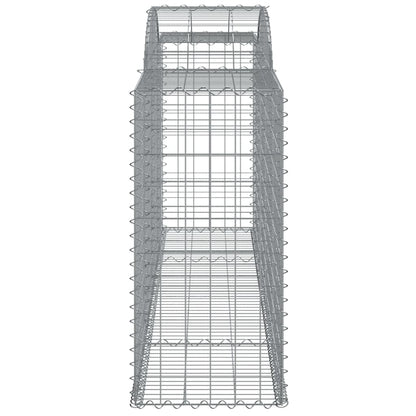Arched Gabion Baskets 12 pcs 300x50x100/120 cm Galvanised Iron