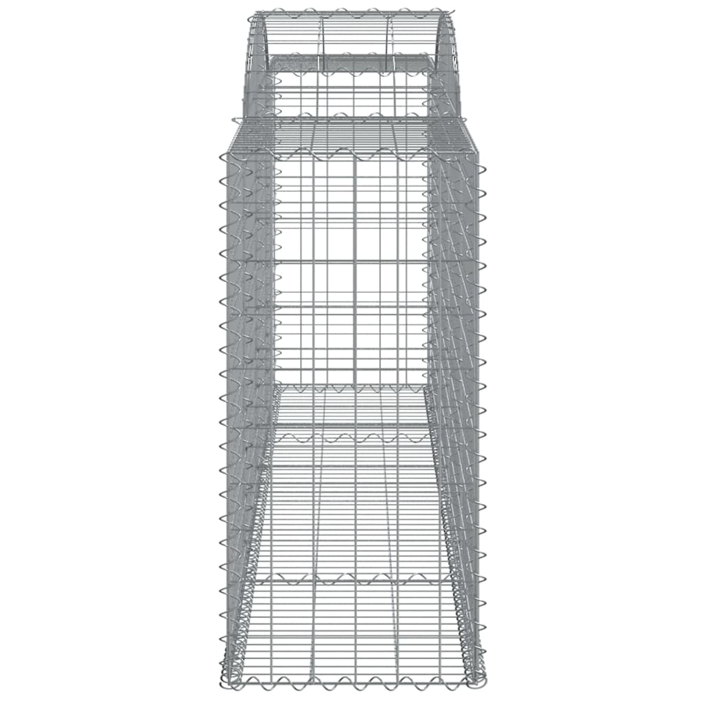 Arched Gabion Baskets 15 pcs 300x50x100/120 cm Galvanised Iron