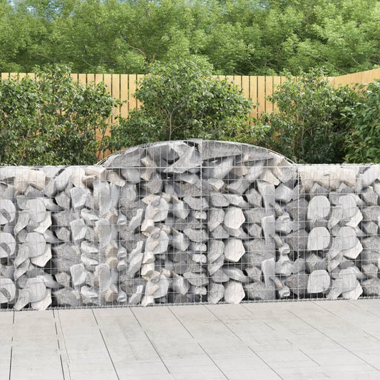 Arched Gabion Baskets 20 pcs 300x50x100/120 cm Galvanised Iron