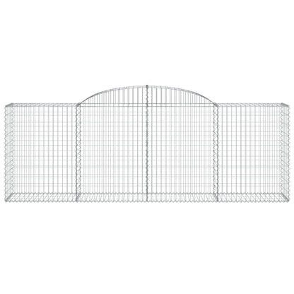 Arched Gabion Baskets 30 pcs 300x50x100/120 cm Galvanised Iron