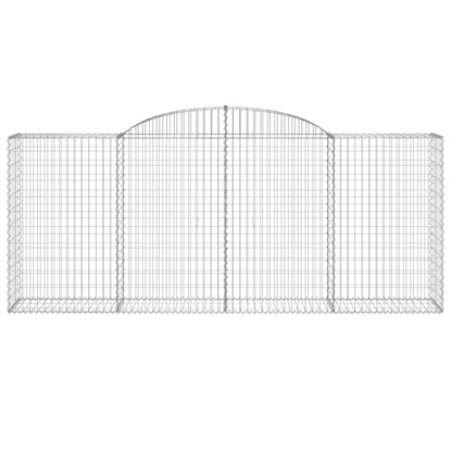 Arched Gabion Baskets 5 pcs 300x50x120/140 cm Galvanised Iron