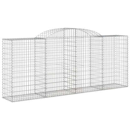Arched Gabion Baskets 11 pcs 300x50x120/140 cm Galvanised Iron