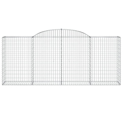 Arched Gabion Baskets 11 pcs 300x50x120/140 cm Galvanised Iron