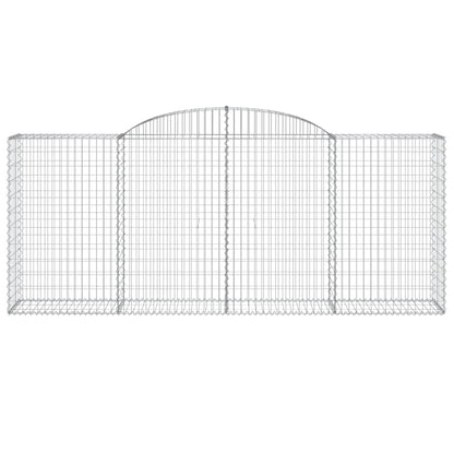 Arched Gabion Baskets 15 pcs 300x50x120/140 cm Galvanised Iron