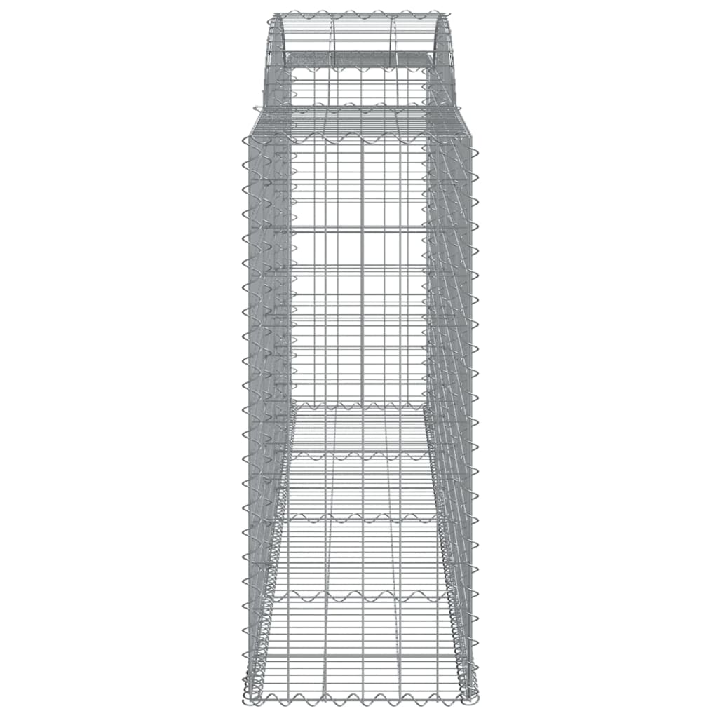 Arched Gabion Baskets 15 pcs 300x50x120/140 cm Galvanised Iron