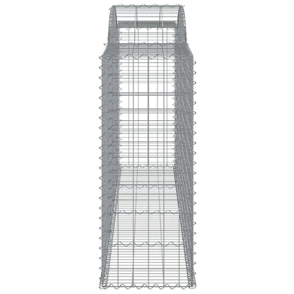 Arched Gabion Baskets 17 pcs 300x50x120/140 cm Galvanised Iron