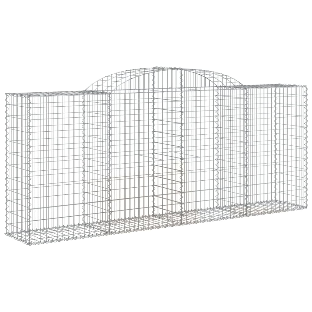 Arched Gabion Baskets 20 pcs 300x50x120/140 cm Galvanised Iron
