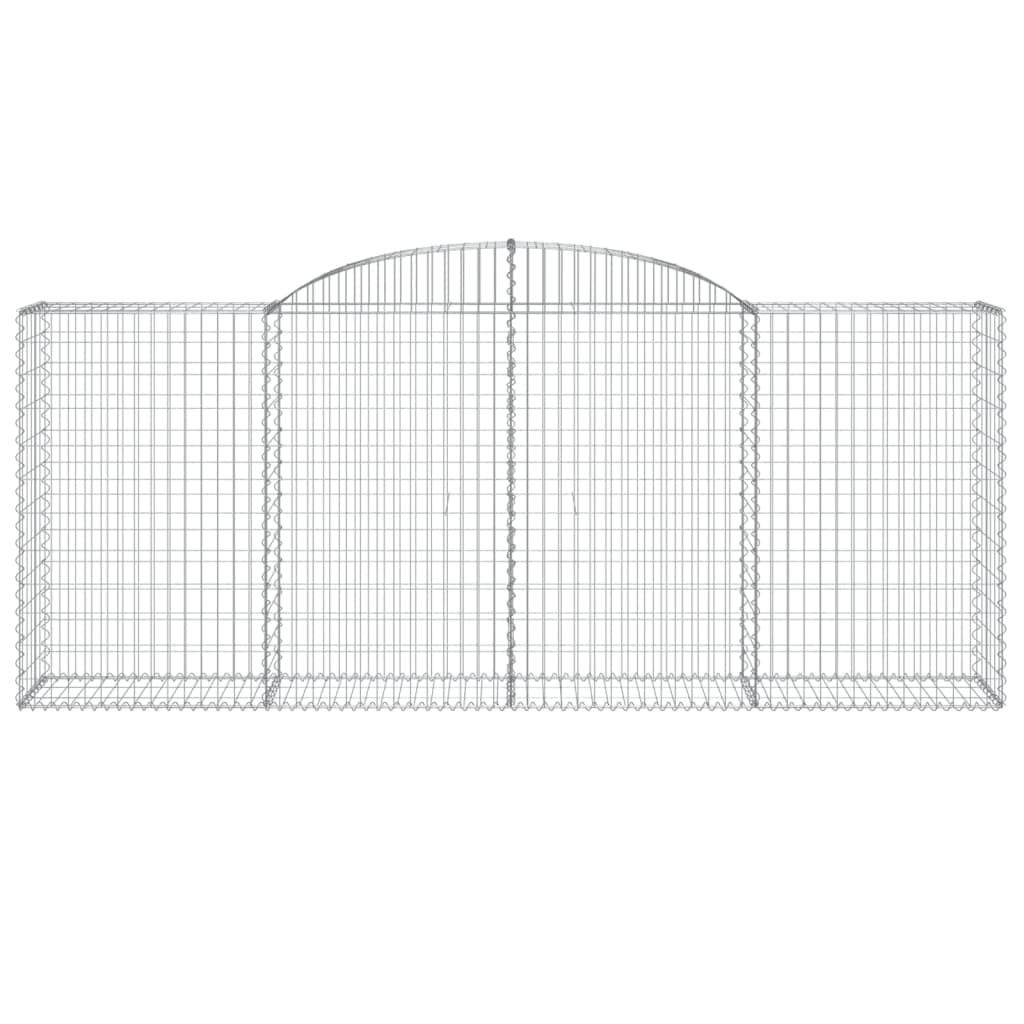 Arched Gabion Baskets 20 pcs 300x50x120/140 cm Galvanised Iron
