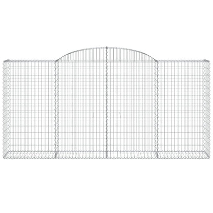 Arched Gabion Baskets 5 pcs 300x50x140/160 cm Galvanised Iron