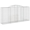 Arched Gabion Baskets 6 pcs 300x50x140/160 cm Galvanised Iron