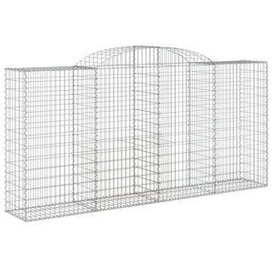 Arched Gabion Baskets 6 pcs 300x50x140/160 cm Galvanised Iron