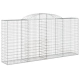 Arched Gabion Baskets 6 pcs 300x50x140/160 cm Galvanised Iron