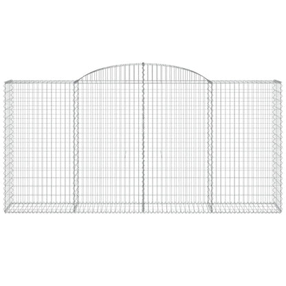 Arched Gabion Baskets 11 pcs 300x50x140/160 cm Galvanised Iron