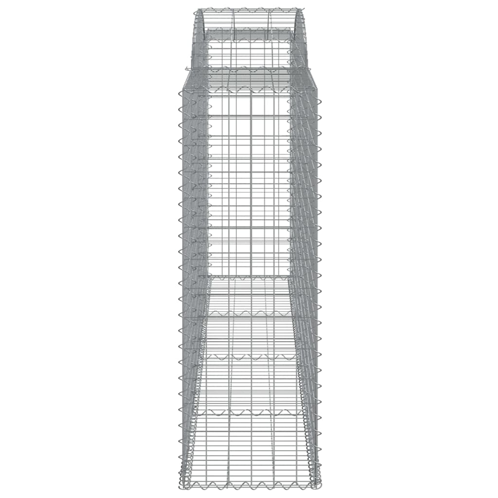 Arched Gabion Baskets 11 pcs 300x50x140/160 cm Galvanised Iron