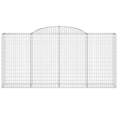 Arched Gabion Baskets 13 pcs 300x50x140/160 cm Galvanised Iron