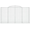Arched Gabion Baskets 5 pcs 300x50x160/180 cm Galvanised Iron
