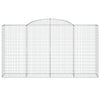 Arched Gabion Baskets 7 pcs 300x50x160/180 cm Galvanised Iron