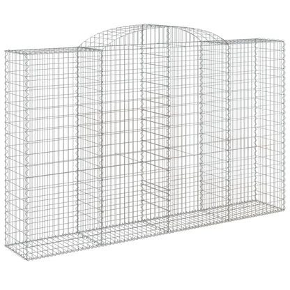 Arched Gabion Baskets 2 pcs 300x50x180/200 cm Galvanised Iron